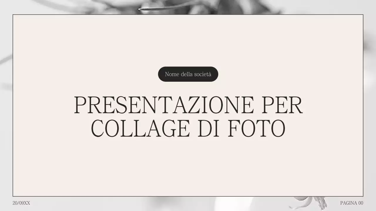 Semplice proposta di collage di foto in humpback