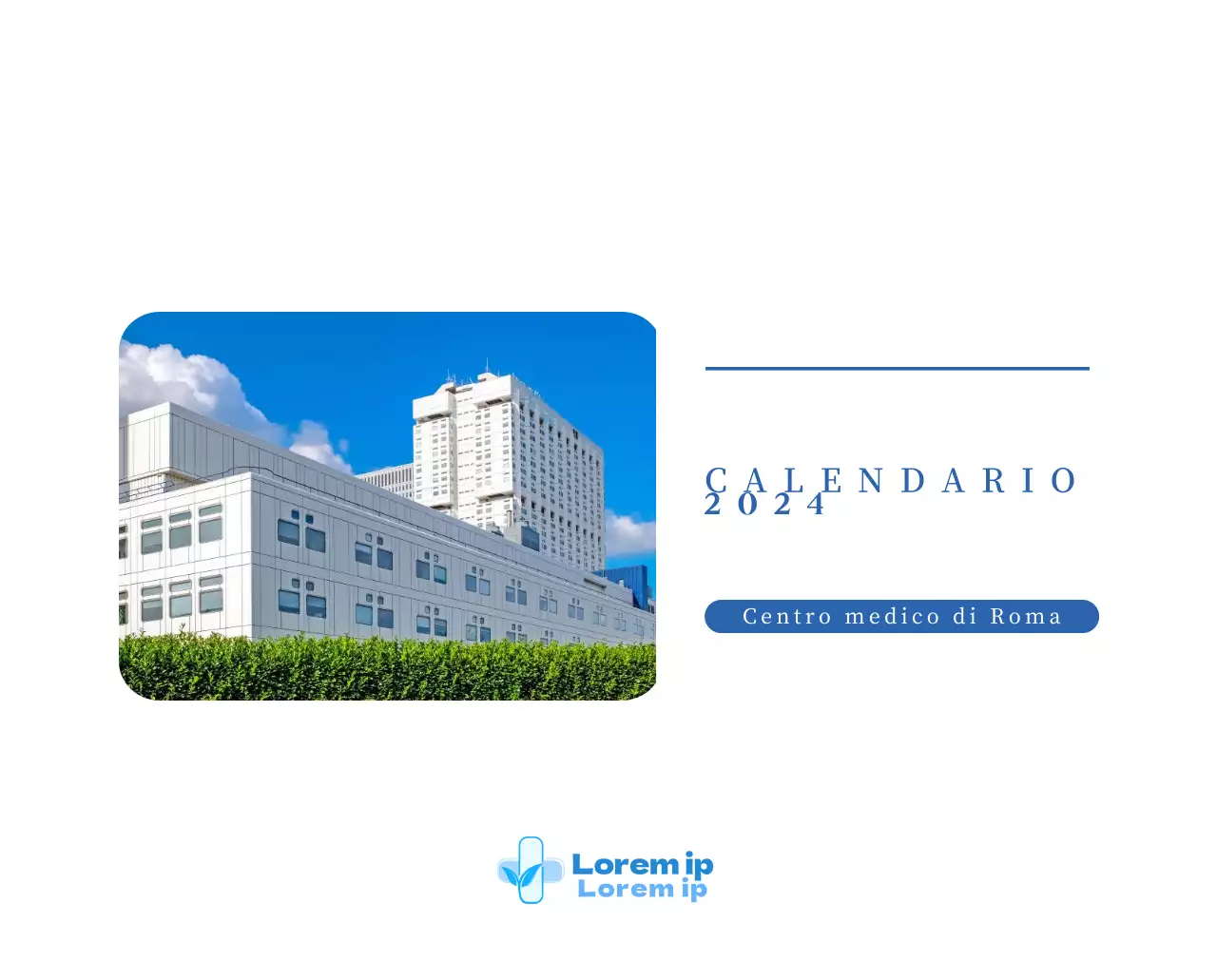 Calendario ospedaliero con foto di paesaggi stagionali