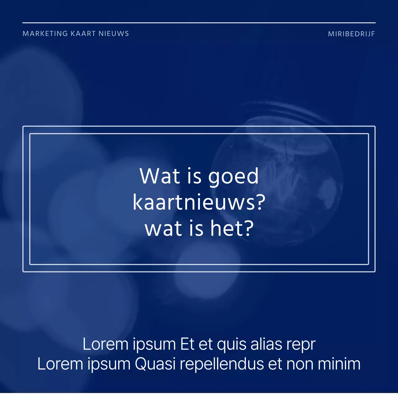 Promoot een eenvoudige fotolijst in blauw en wit