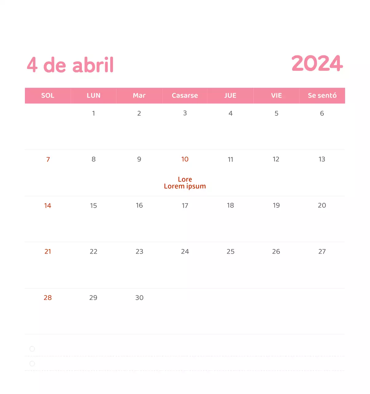 Un calendario con ilustraciones llenas de color y emoción