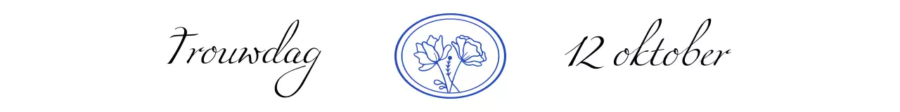 Bruiloft aandenken met luxe kalligrafie