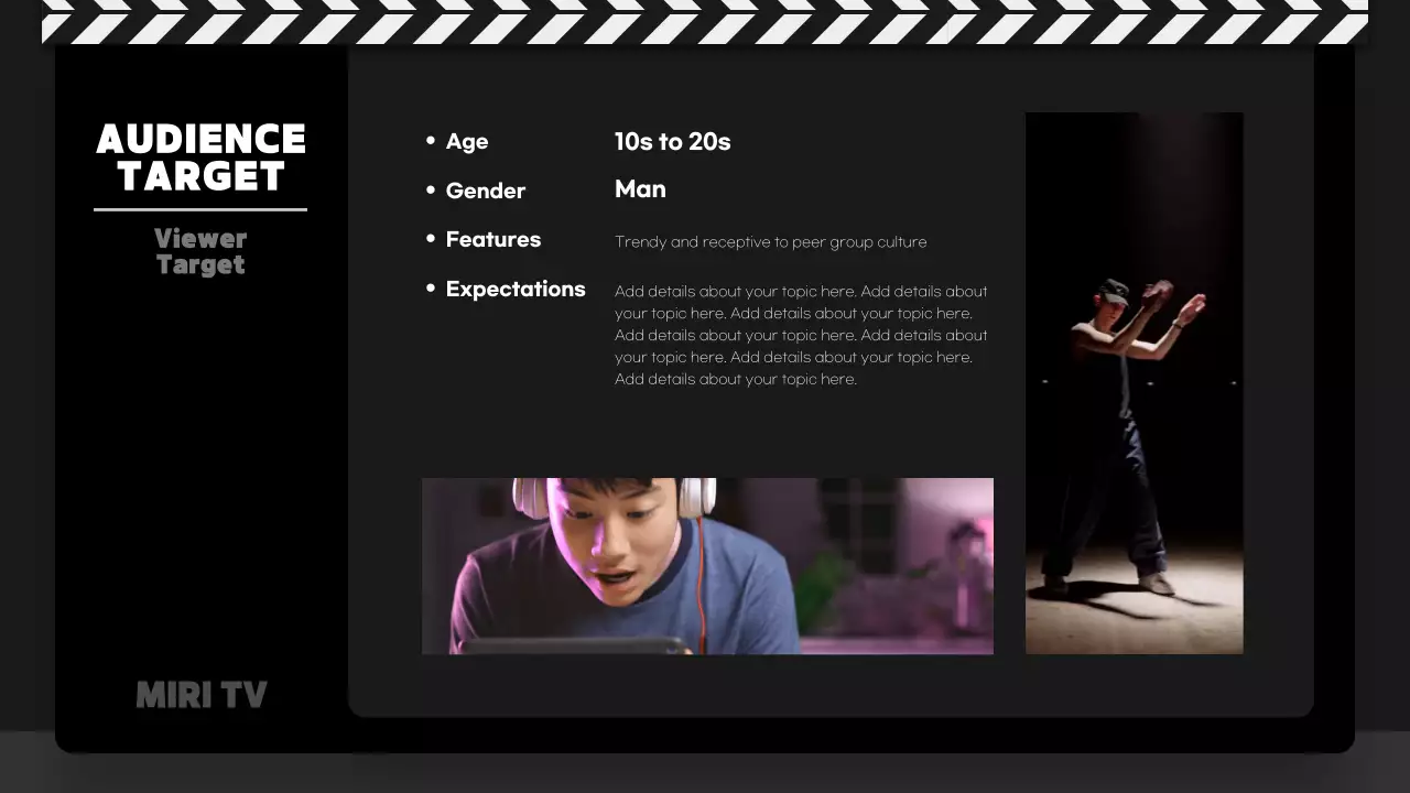 블랙 모던 콘텐츠 계획 프레젠테이션