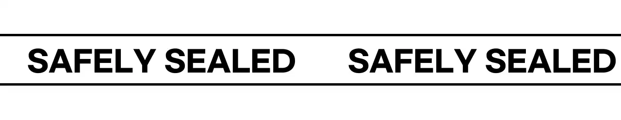 흰색과 검정색의 안전 밀봉 배송 관련 테이프