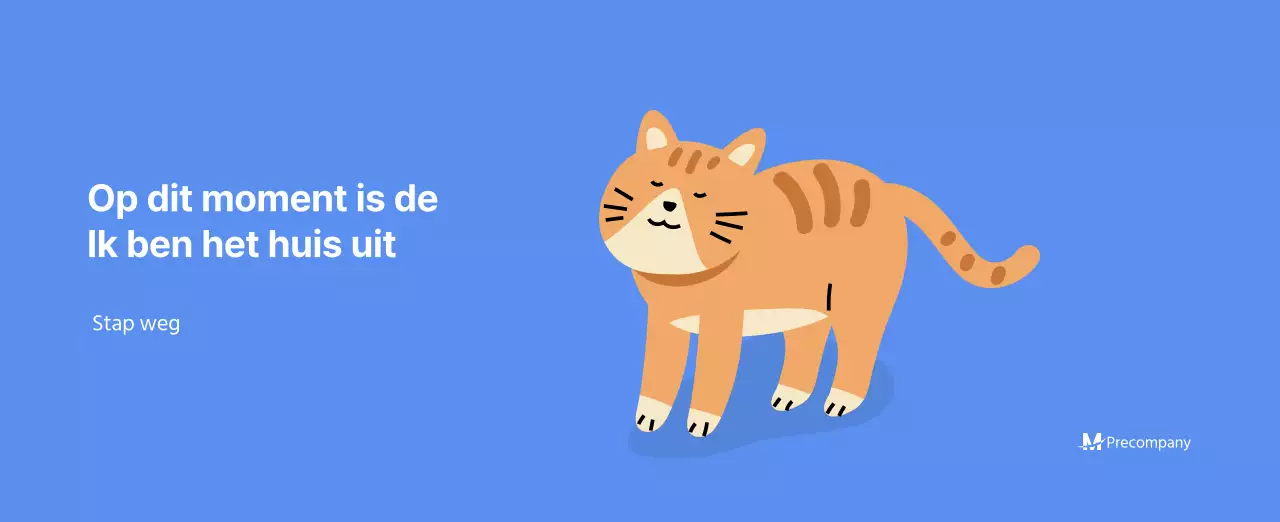 Motiverende kalender met energieke illustraties en positieve citaten op een lichtblauwe achtergrond