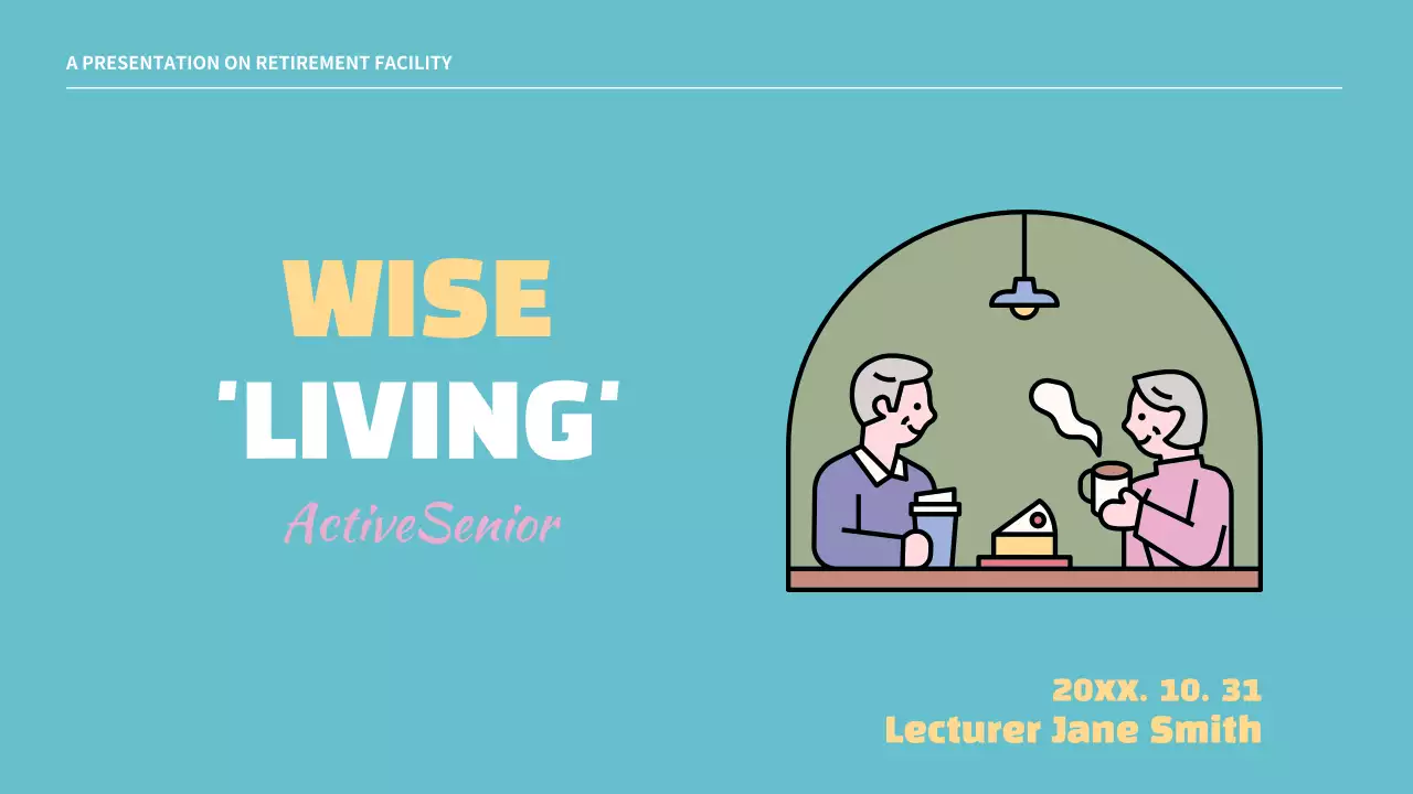 Blue Minimal Retirement Presentation