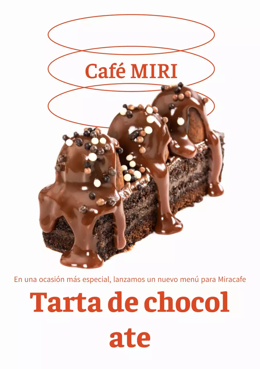Promover un sencillo postre de café en naranja