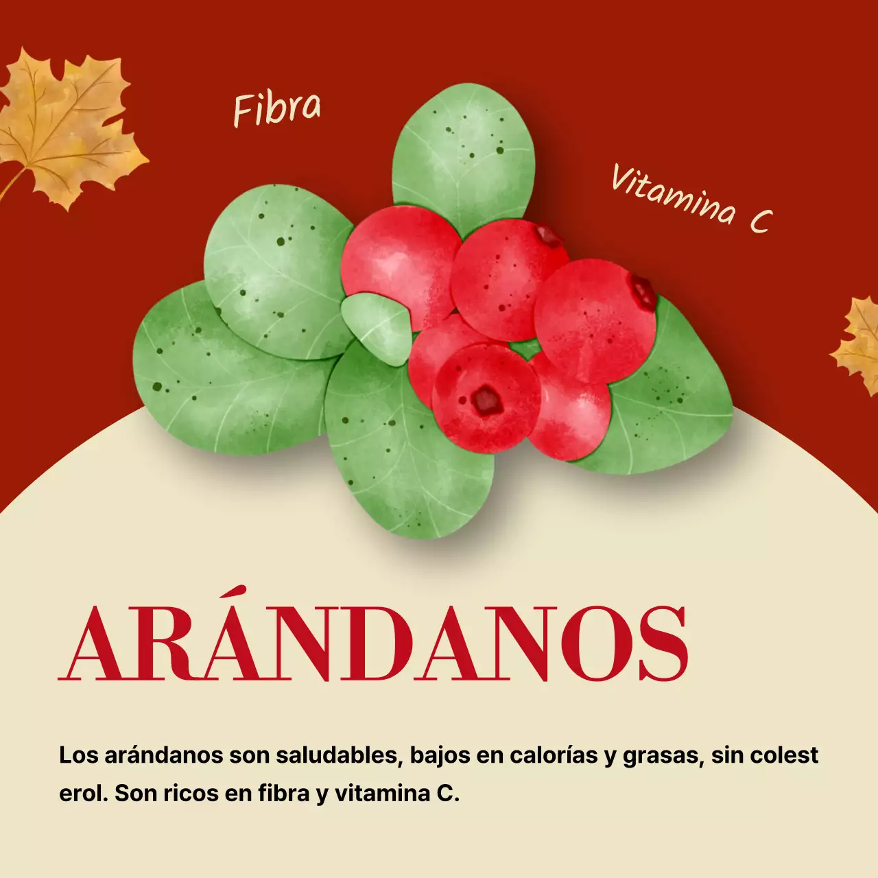 Promover la fruta sencilla y de temporada en rojo