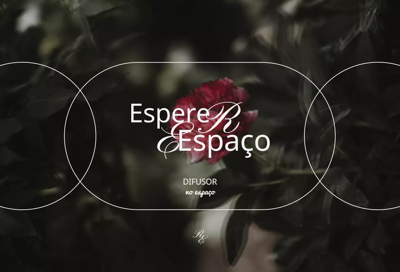 Um difusor de luxo com imagens florais vintage em cores suaves para apresentar os produtos