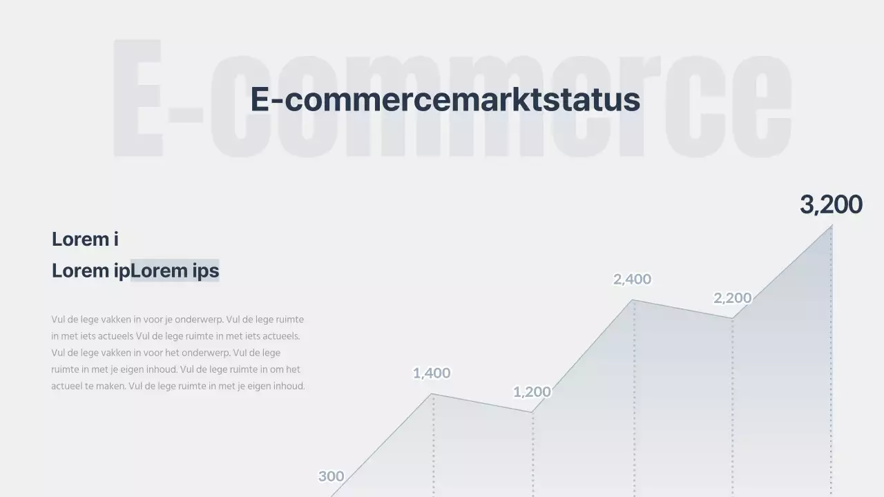 Een modern marktonderzoeksrapport over marineblauwe accenten