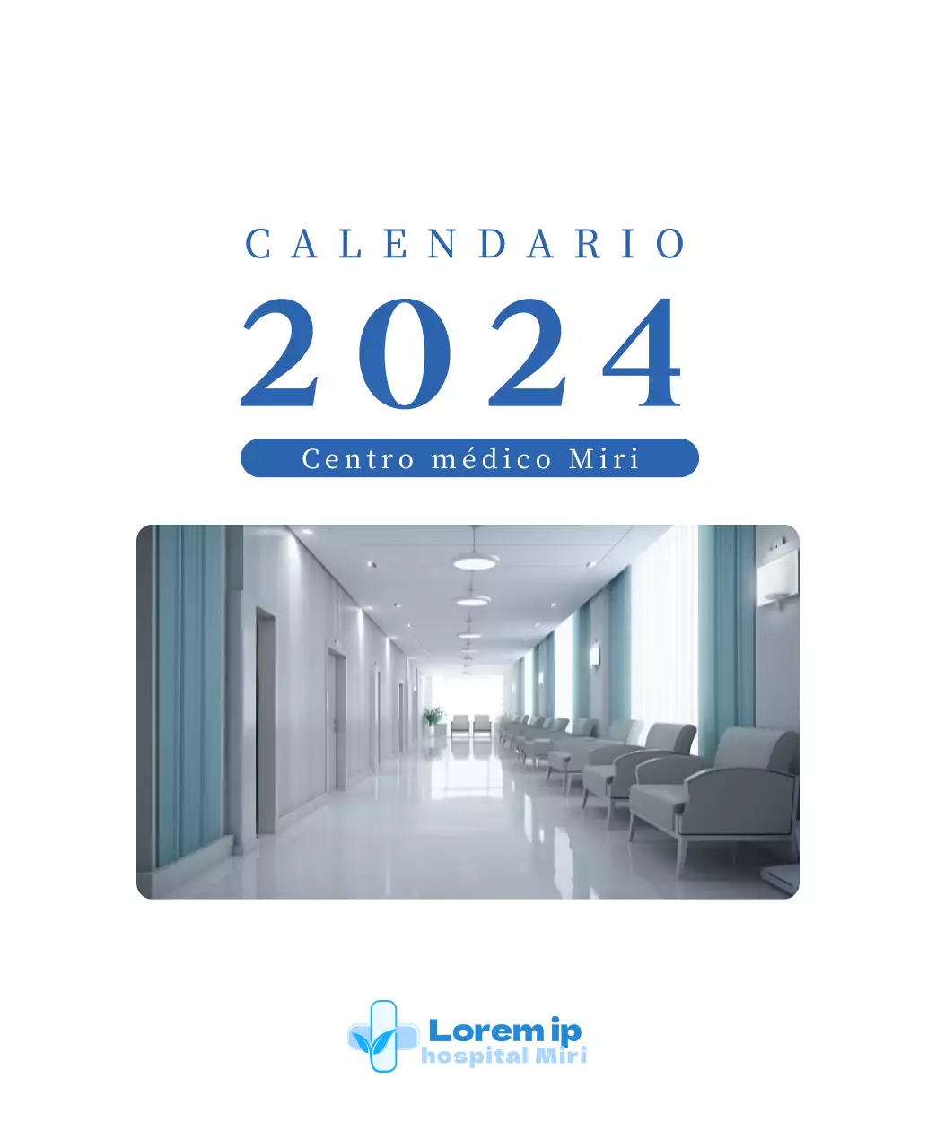 Calendario hospitalario con fotos de paisajes estacionales