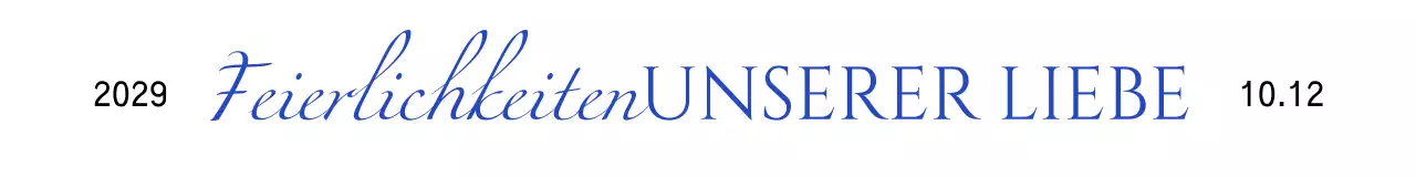 Hochzeitsandenken mit luxuriöser Kalligraphie