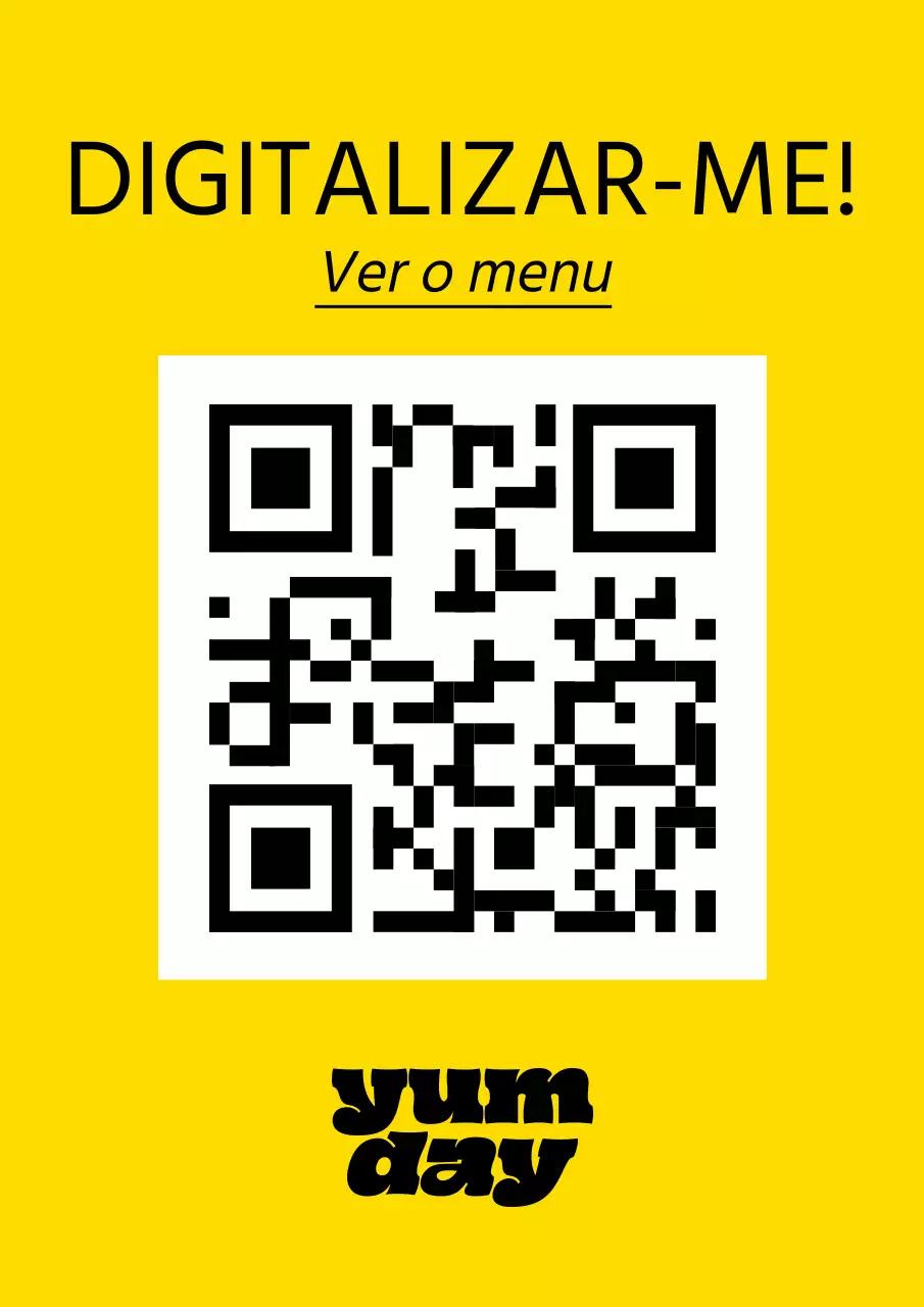 Suporte de mesa com código QR para restaurante de brunch