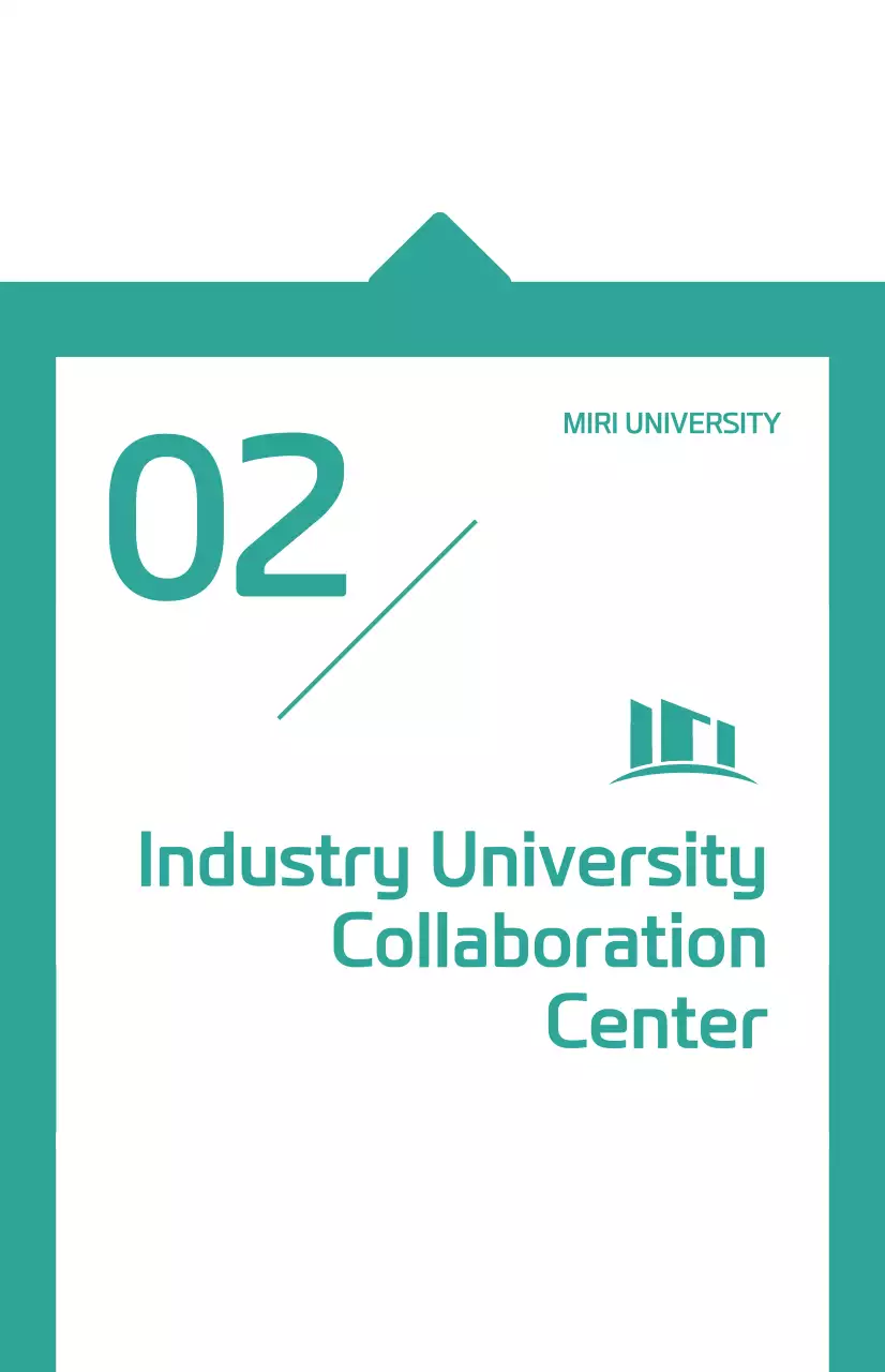 청록색 깔끔한 말풍선 컨셉의 기업 부서 소개