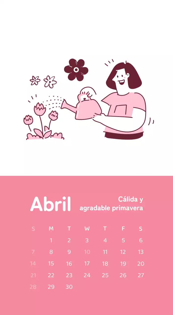 Un calendario con ilustraciones llenas de color y emoción