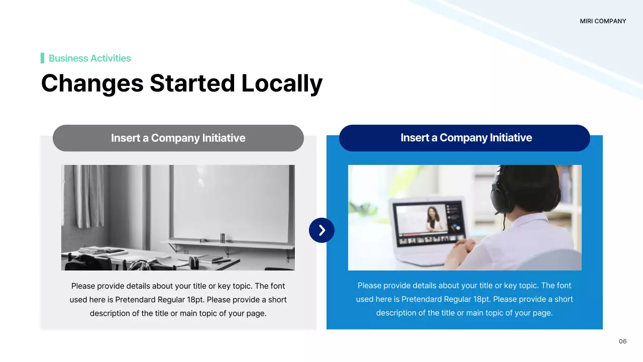 Blue Modern Business Report Presentation