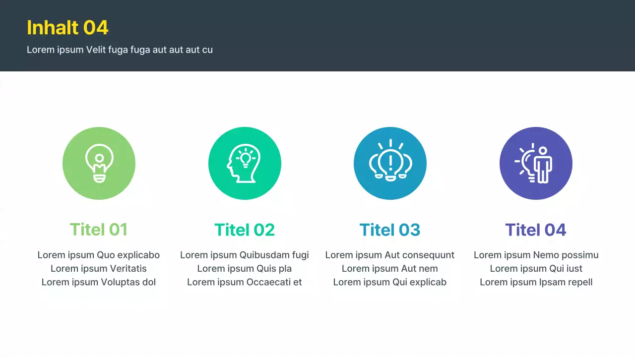 Moderner Ideenvorschlag in Gelb und Grau