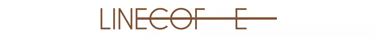 갈색과 베이지색의 글씨가 독특한 심플한 카페 홍보용