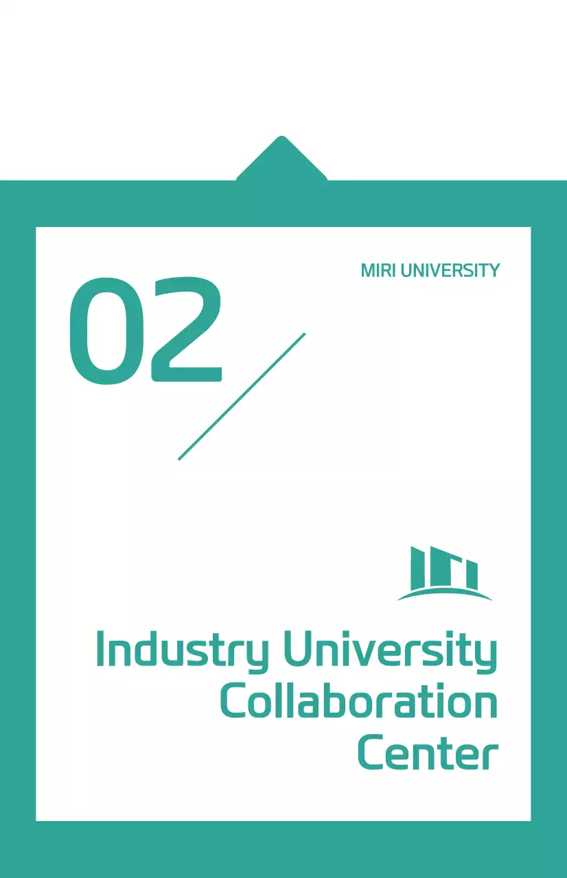 청록색 깔끔한 말풍선 컨셉의 기업 부서 소개