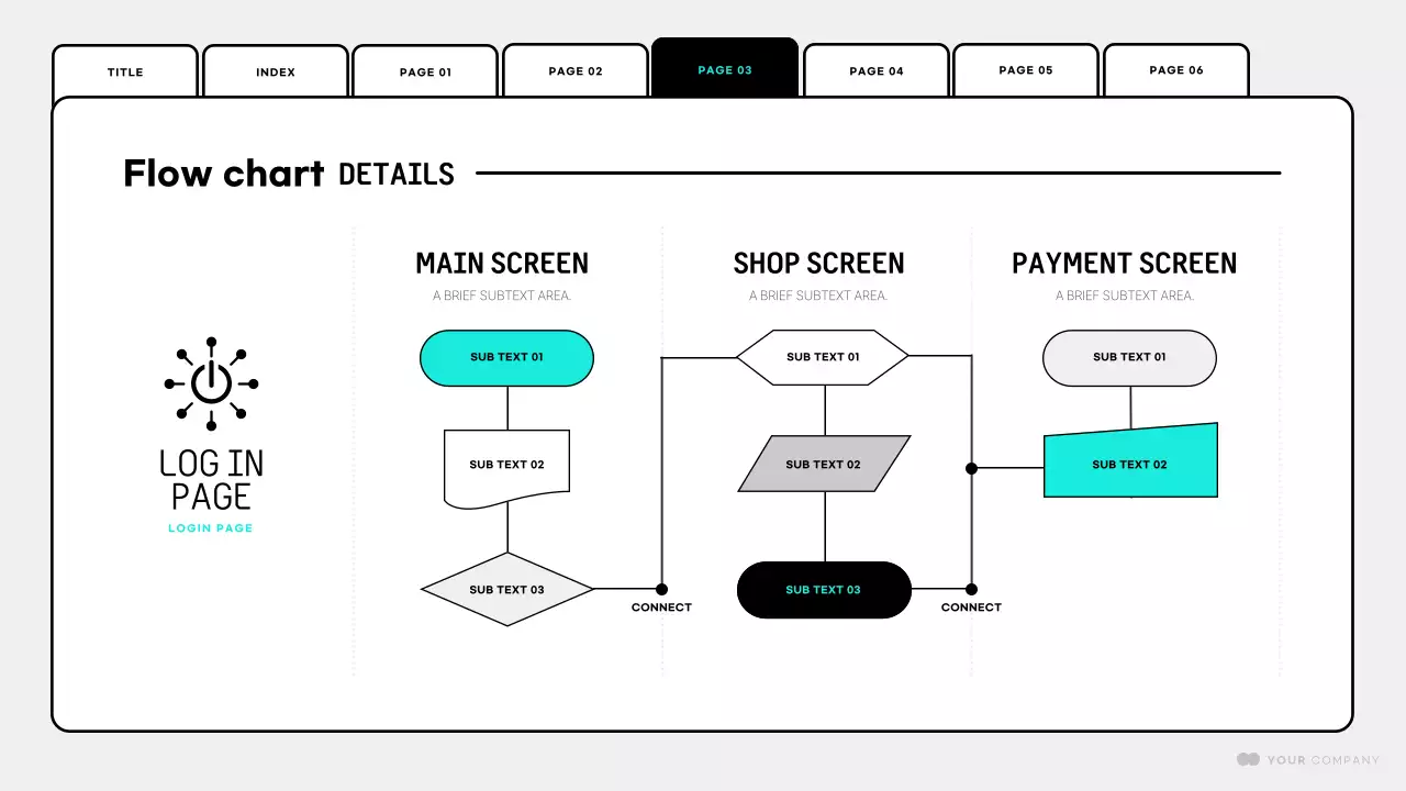 Apresentação do Planejador de Site Minimalista Branco