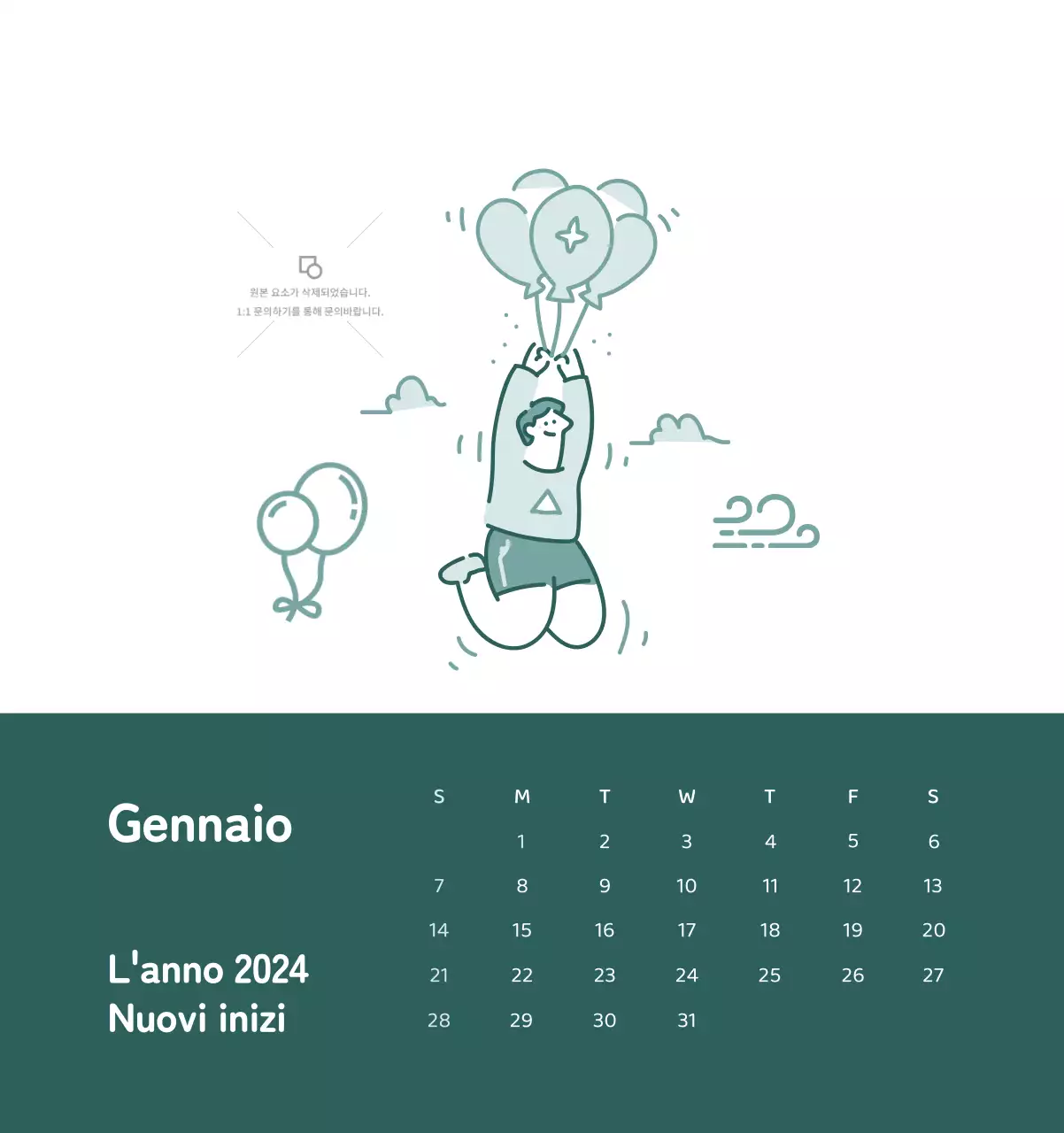 Un calendario con illustrazioni colorate ed emozionali