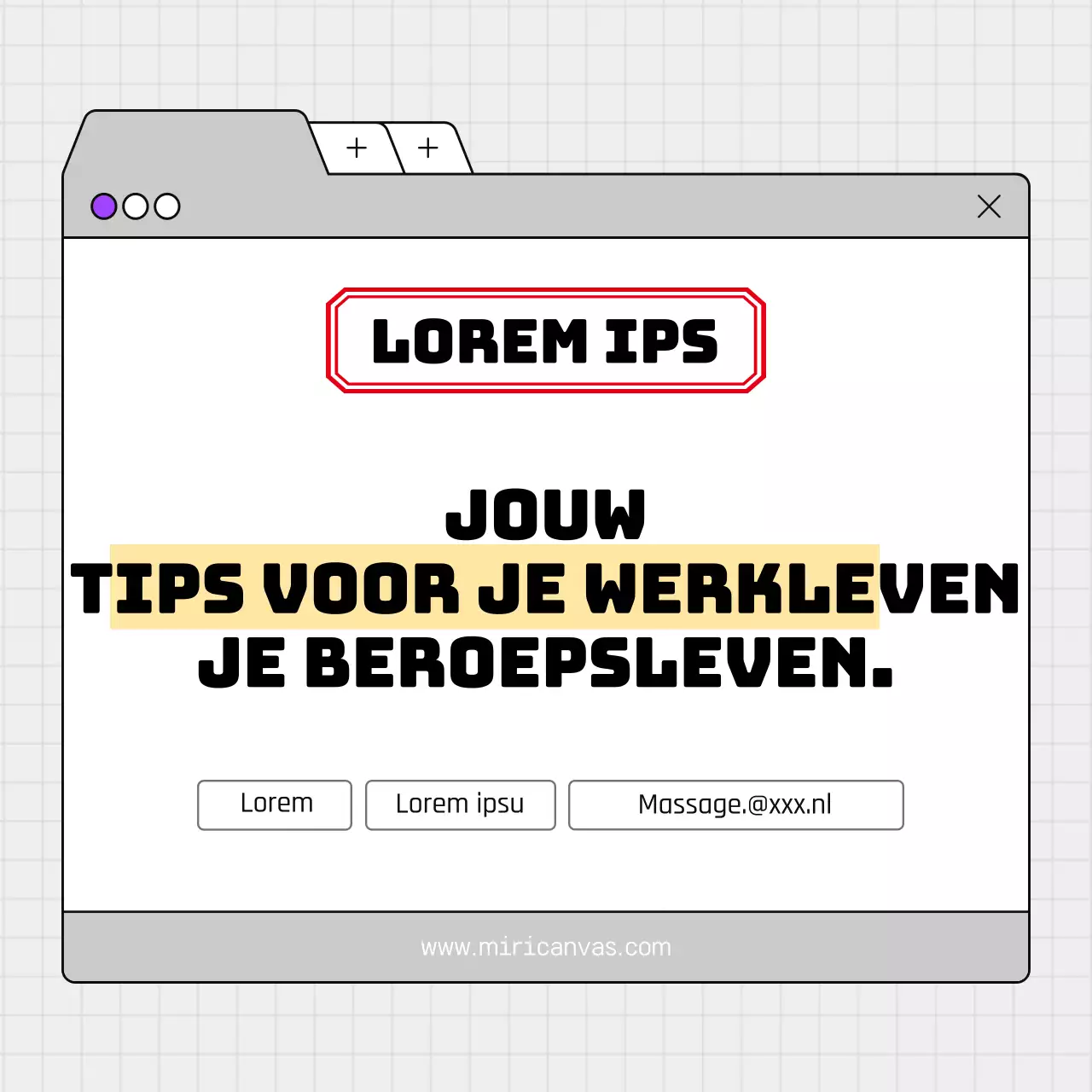 Een gids met grijze, eenvoudige en stiptheidstips