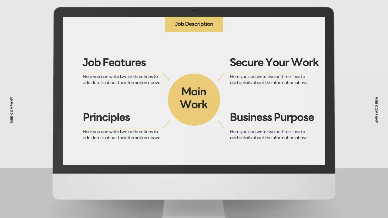 Yellow Clean Office 템플릿 가이드 프레젠테이션
