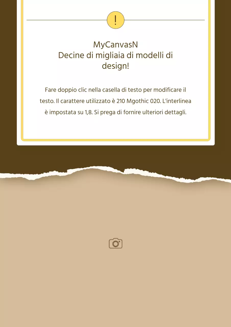 Una semplice presentazione di prodotto per lo storytelling in giallo e beige