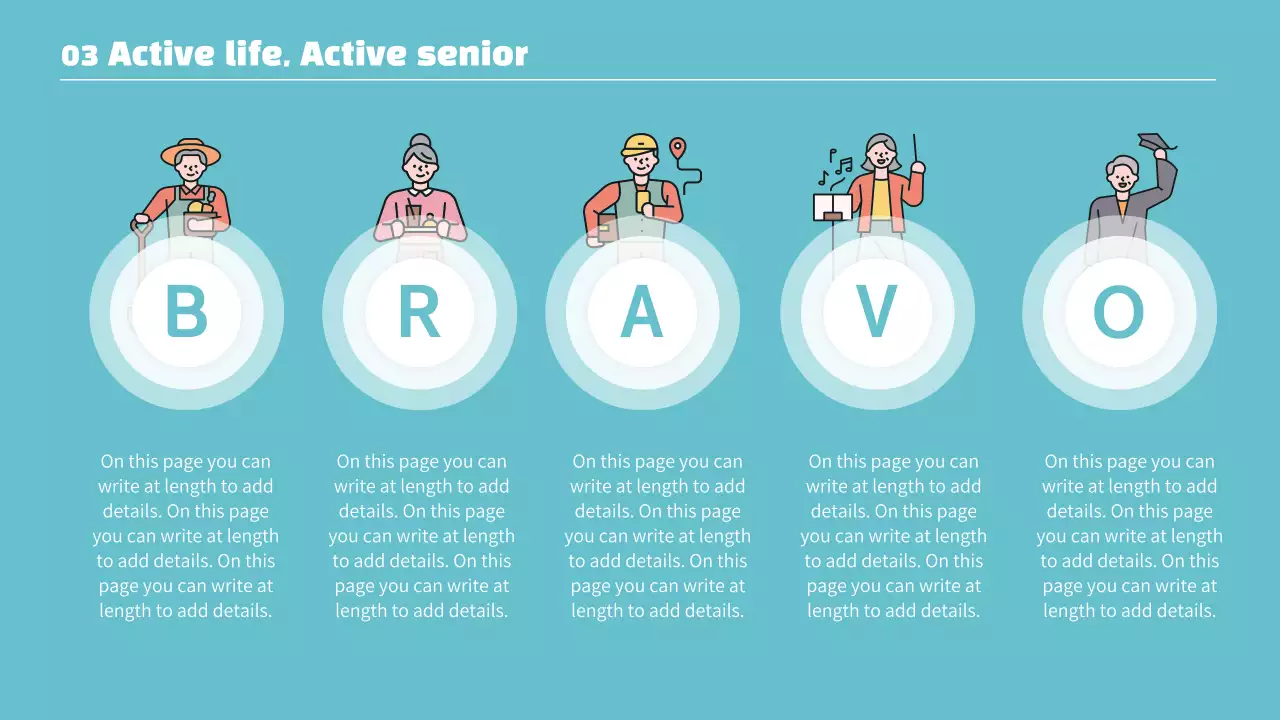 Blue Minimal Retirement Presentation