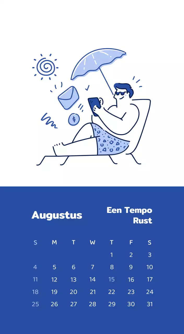 Een kalender met kleurrijke en emotionele illustraties