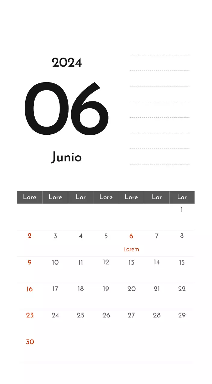 Un sencillo calendario corporativo en gris