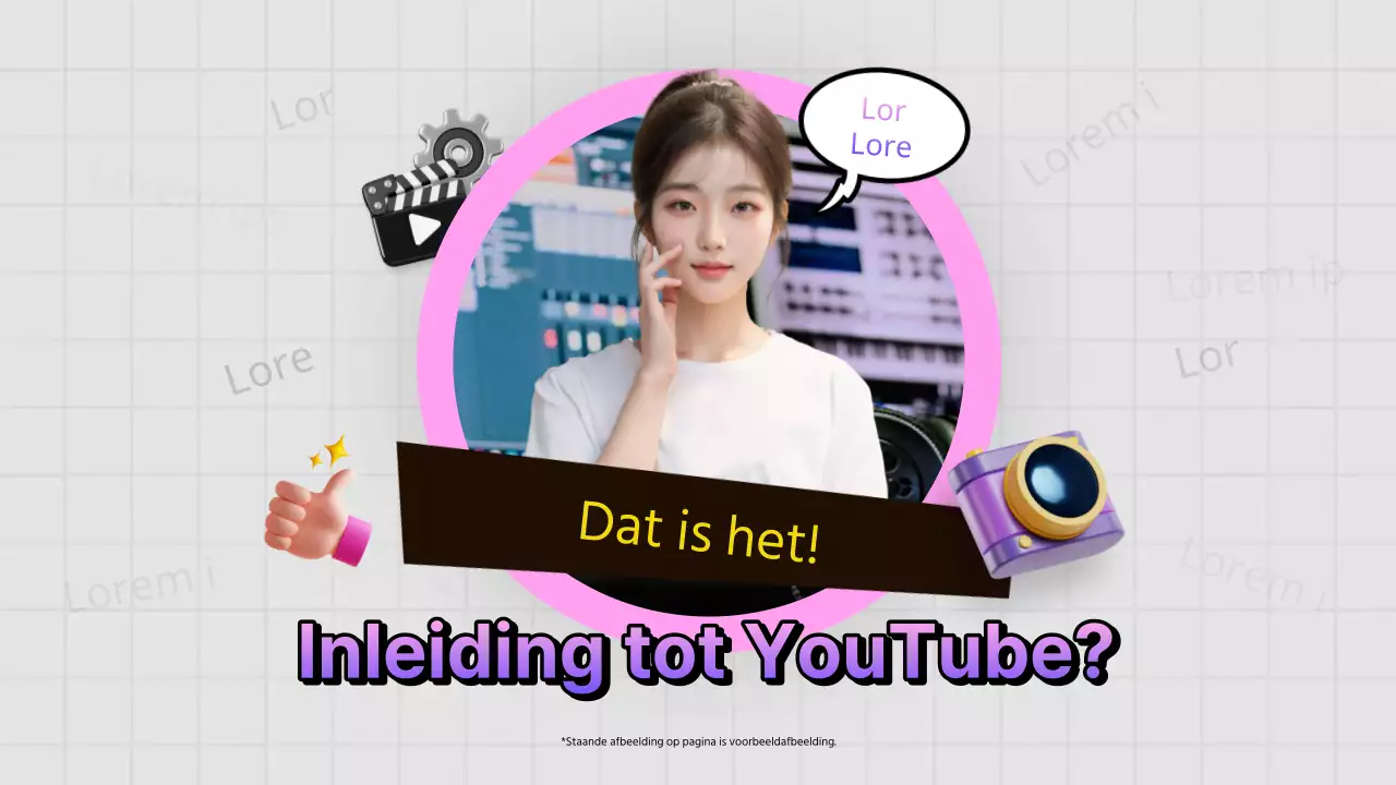 Een kitscherige YouTube-primer in paars en grijs