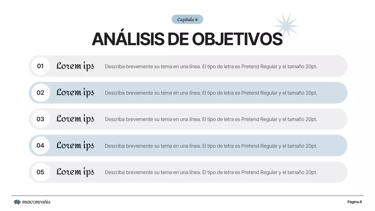 Un sencillo plan de empresa en blanco y gris