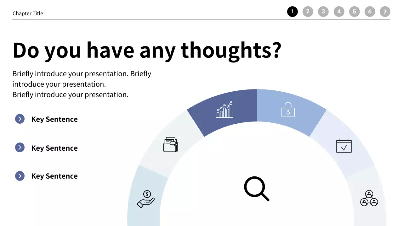 Modern meeting business company profile in blue