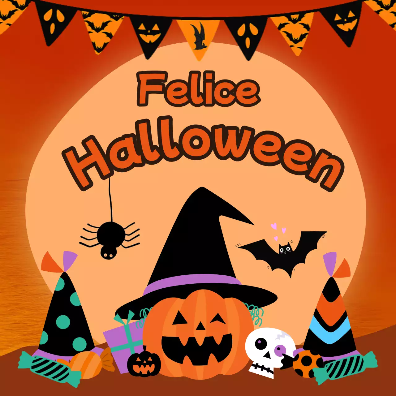 Promuovere simpatiche idee di decorazione per Halloween in arancione