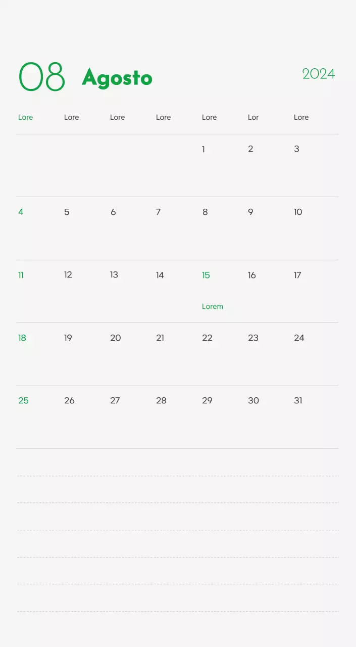 Un calendario con l'immagine di un cucciolo e un simpatico messaggio in verde.