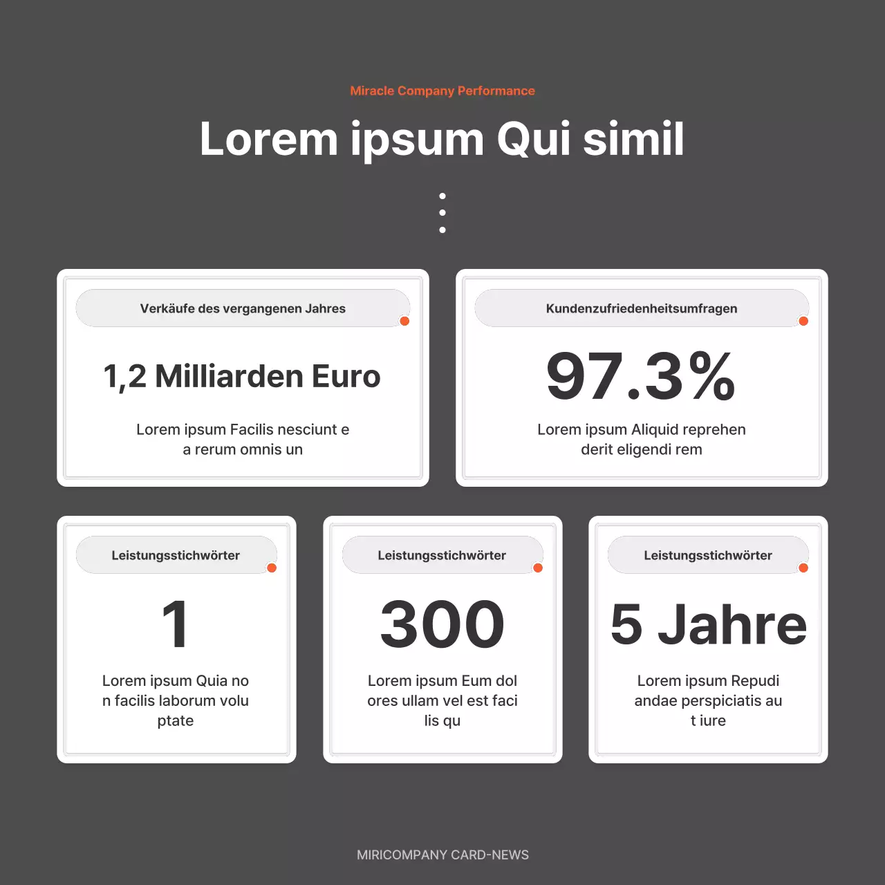 Eine einfache Stellenanzeige eines Unternehmens in Rot und Grau