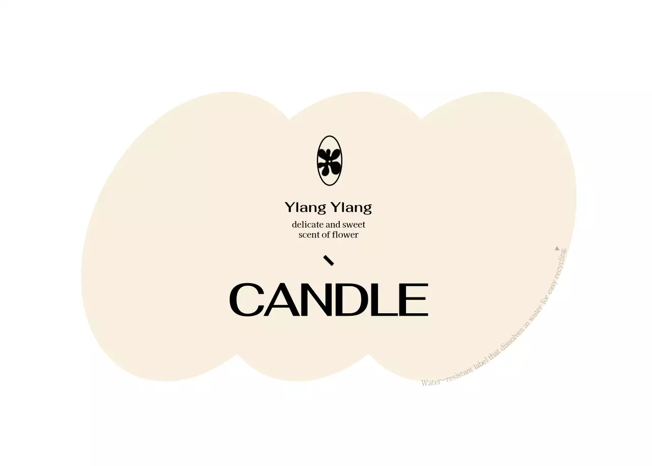 Desain lilin dengan bentuk unik berwarna kuning dan merah muda