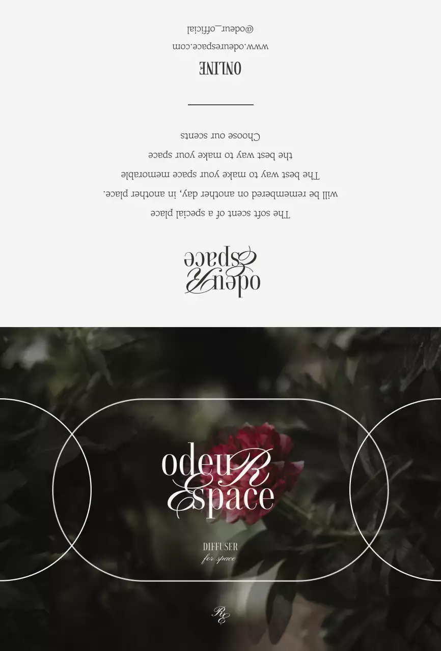 Diffuser mewah dengan gambar bunga vintage dalam warna-warna lembut untuk memamerkan produk