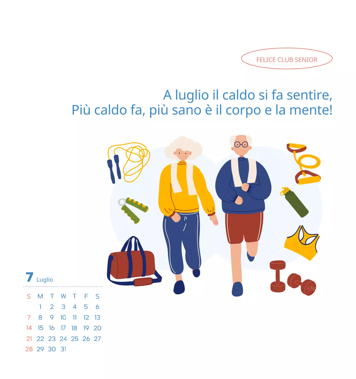 Calendario di lavoro con splendide illustrazioni
