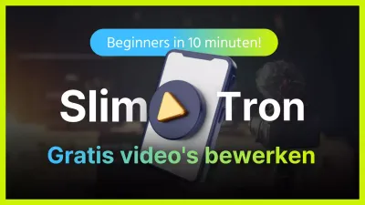 Eenvoudige tutorial voor het bewerken van smartphonevideo's in chartreuse en lichtblauw