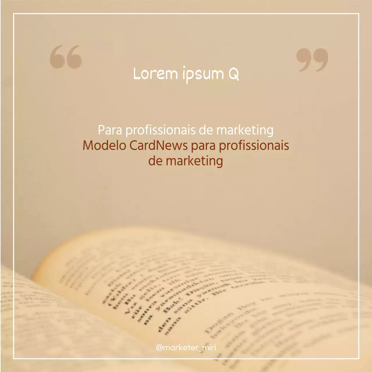 Um guia para conceber um modelo de marketing simples e acolhedor a castanho e branco