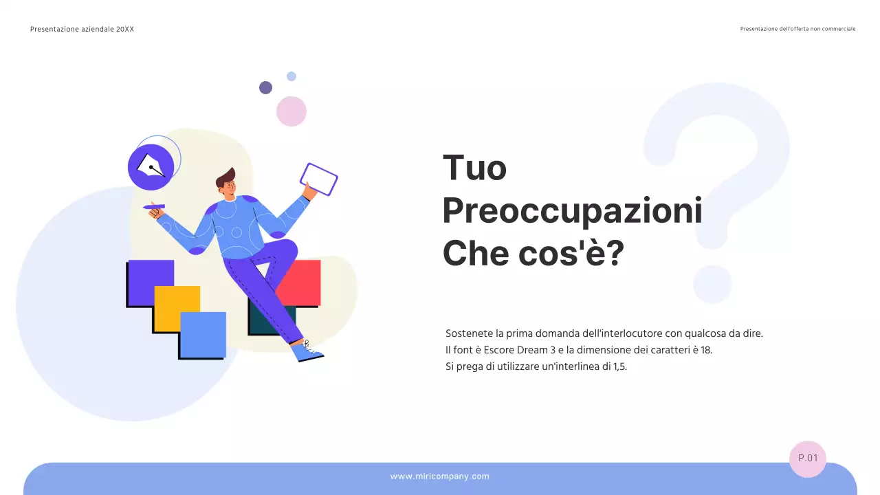 Una proposta di offerta semplice e di successo in blu