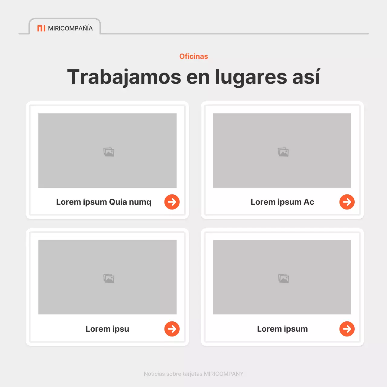 Un sencillo anuncio de empleo en rojo y gris