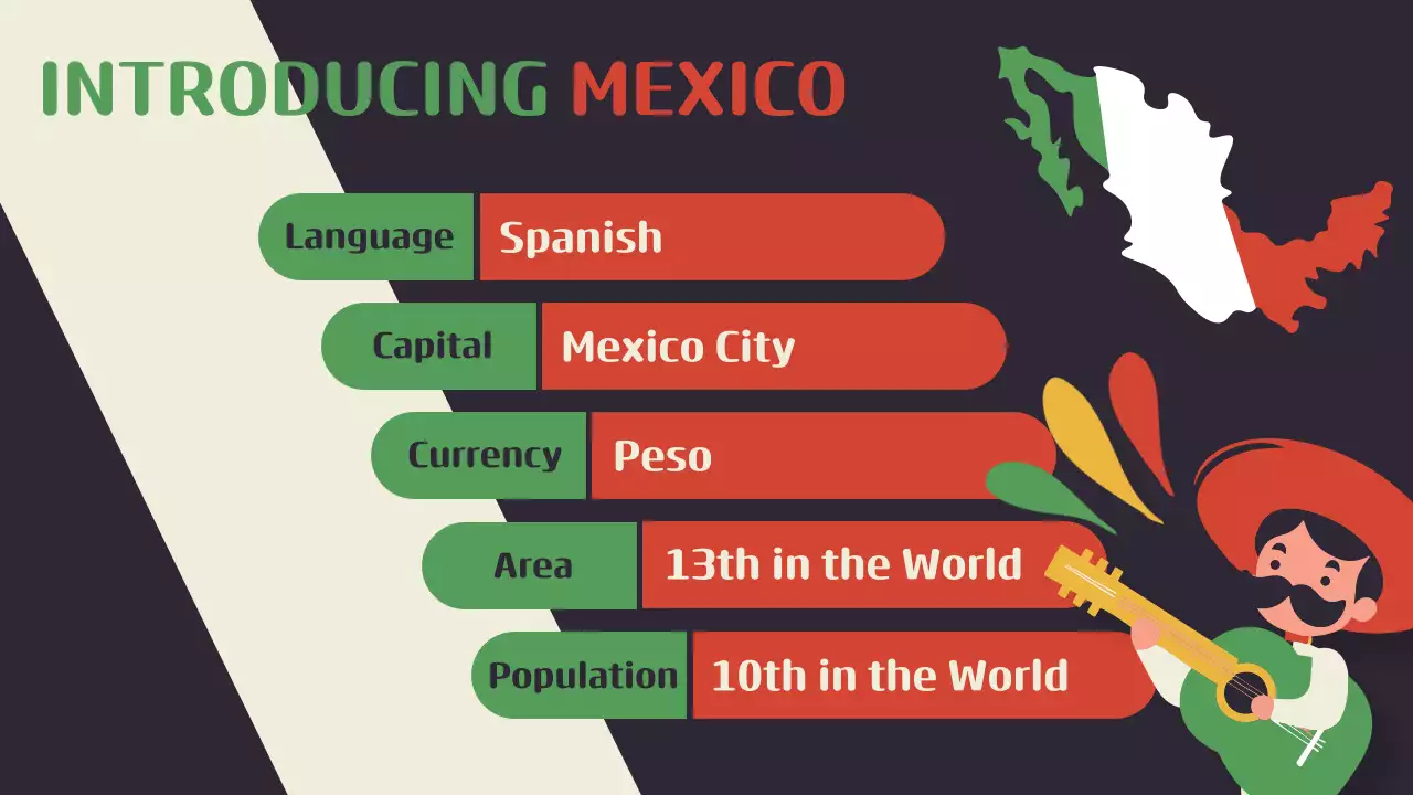 Red Cultural Mexico Invitation Presentation