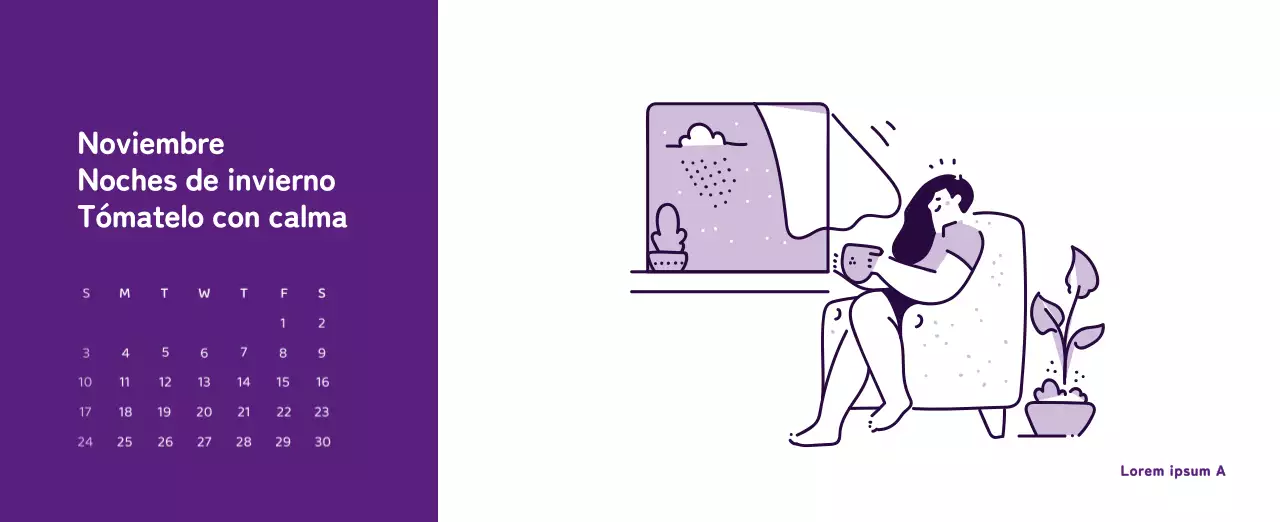 Un calendario con ilustraciones llenas de color y emoción