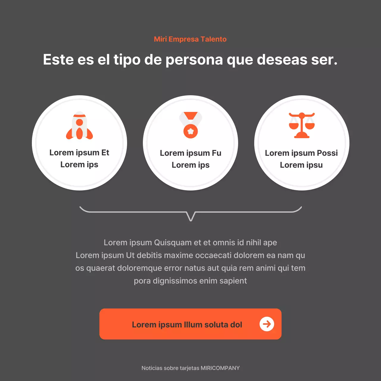 Un sencillo anuncio de empleo en rojo y gris