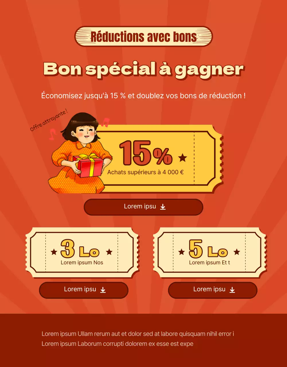 Promouvoir un look rouge et rétro