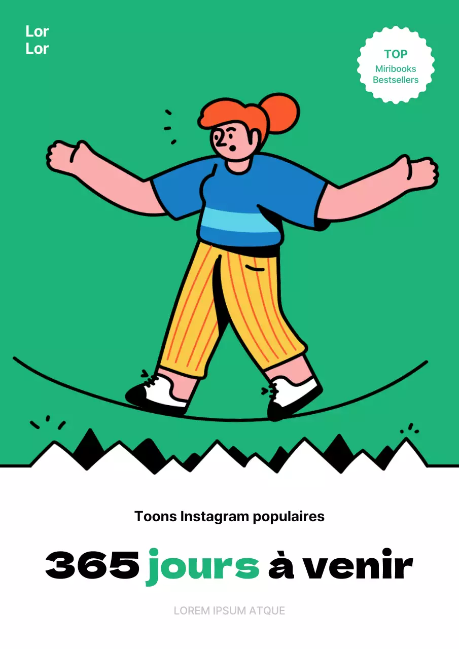 Couverture verte simple pour Instagram