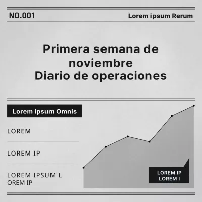 Un sencillo informe diario en gris y negro