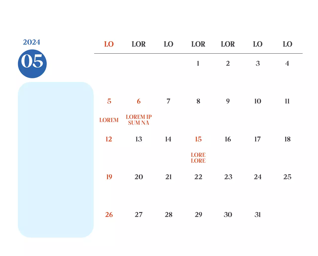 Calendario ospedaliero con foto di paesaggi stagionali